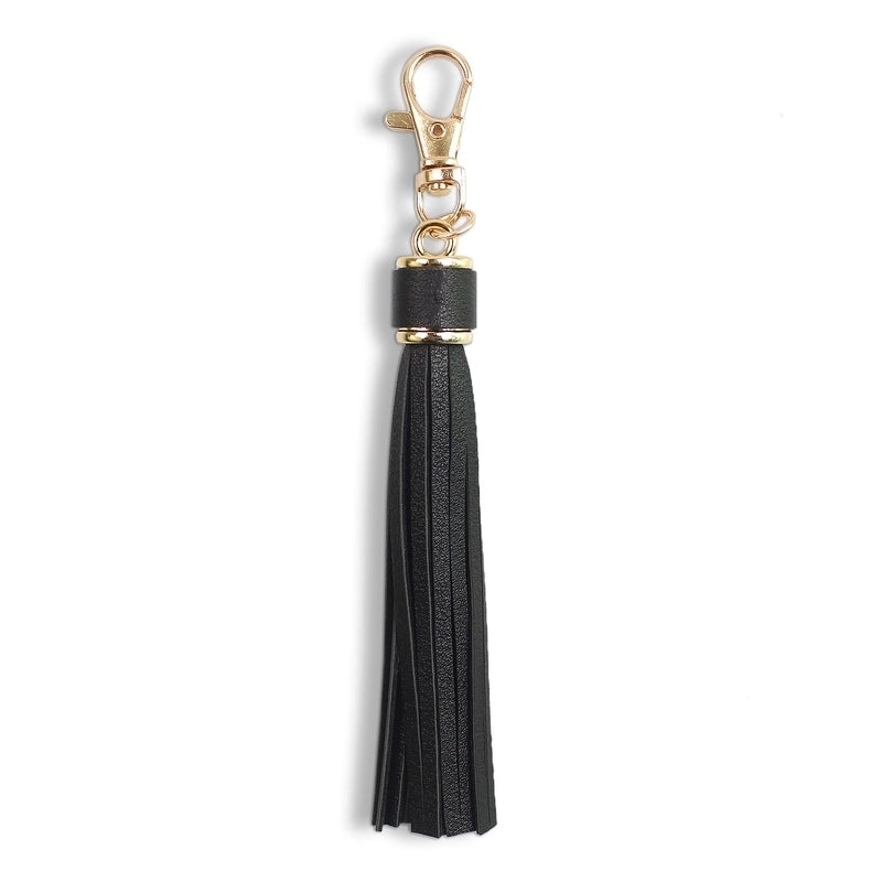 Retro Tassel Pu Leather Alloy Unisex Bag Pendant Keychain