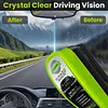 LXCJZY Clear Vision Glass Cleaner, Clear Vision Windshield Cleaner, 2025 Upgrade Automotive Oil Film Cleaning Brush for Car Windows, Prevents Rain and Fog Cleaning Glass Brush, for All Car (2PC)