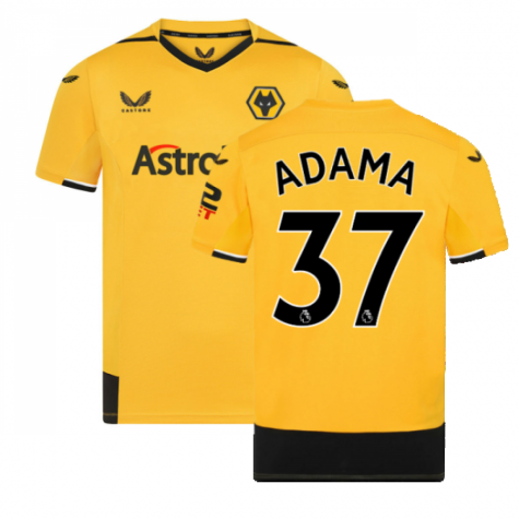 Wolves FC Adama Traoré 37 Home Shirt Kit 2022-2023