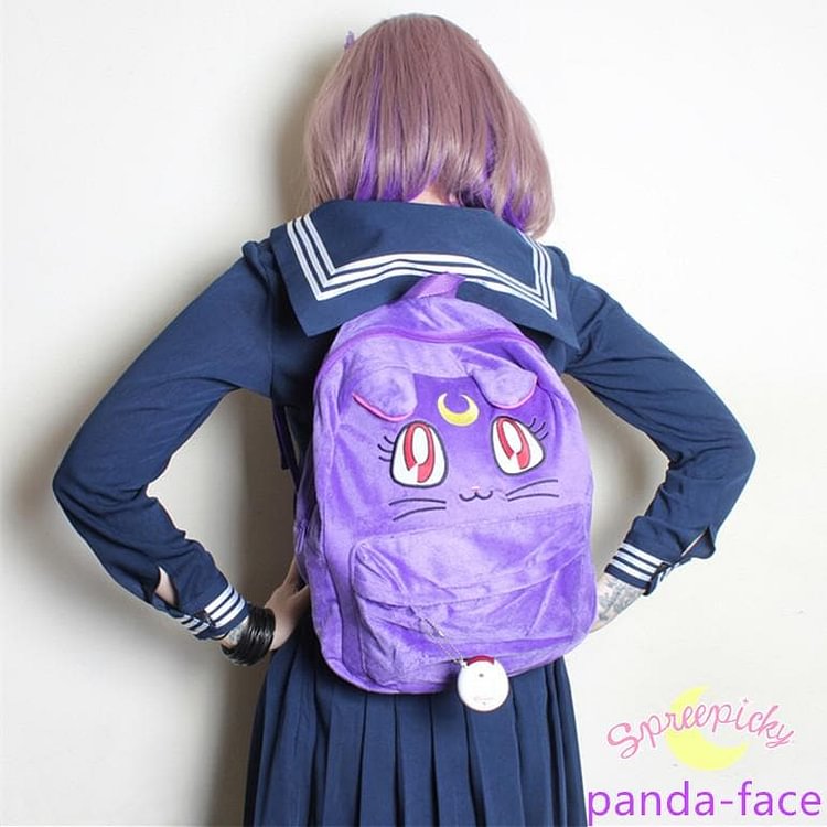 Sailor Moon Luna Fluffy Plush Backpack SP130267