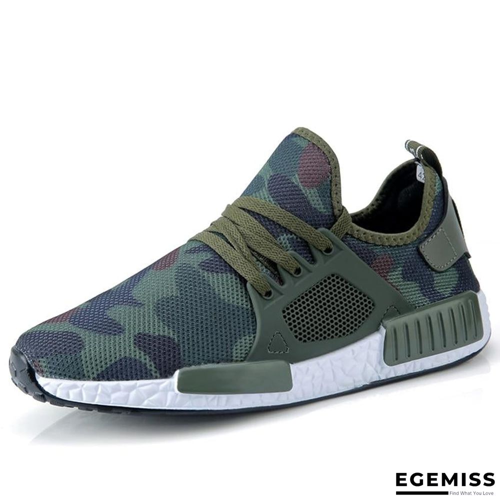 Men Casual Army Green Camouflage Footwear Sneakers Shoes | EGEMISS