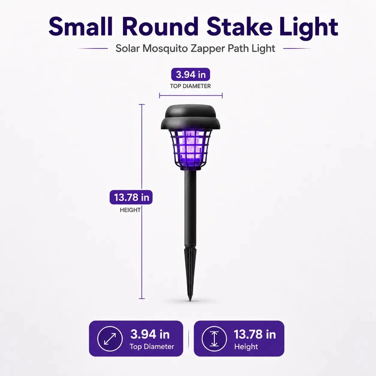 🦟2-in-1 Outdoor Solar UV Lawn Mosquito-Killing Light