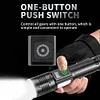 30W LED+COB High Power Flashlight USB Rechargeable 800LM Zoomable Flashlight