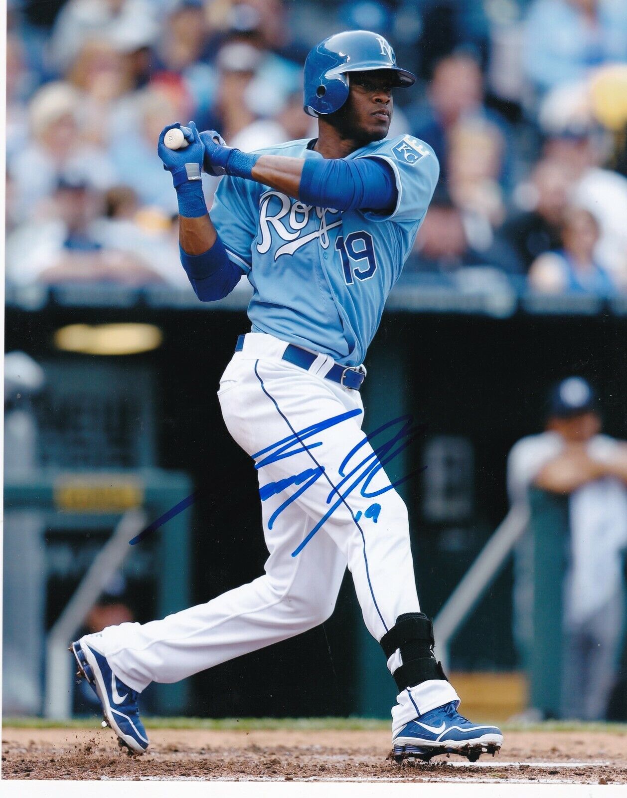 IRVING FALU KANSAS CITY ROYALS ACTION SIGNED 8x10