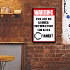 You are no Longer Trespassing, You are a Target - Metal Tin Signs(8*12Inch)