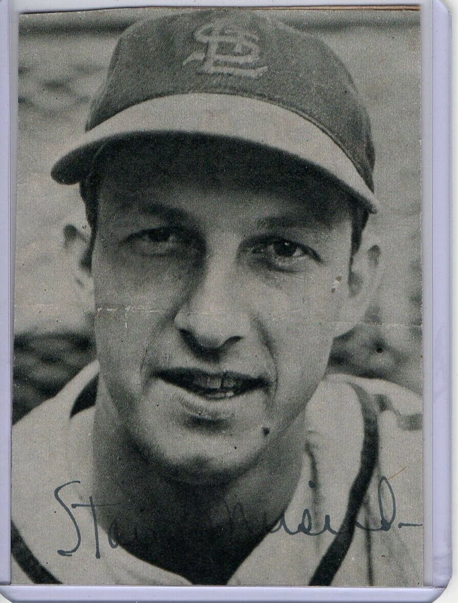 Stan Musial Signed Autographed Vintage Mini Photo Poster painting St. Louis Cardinals JSA COA