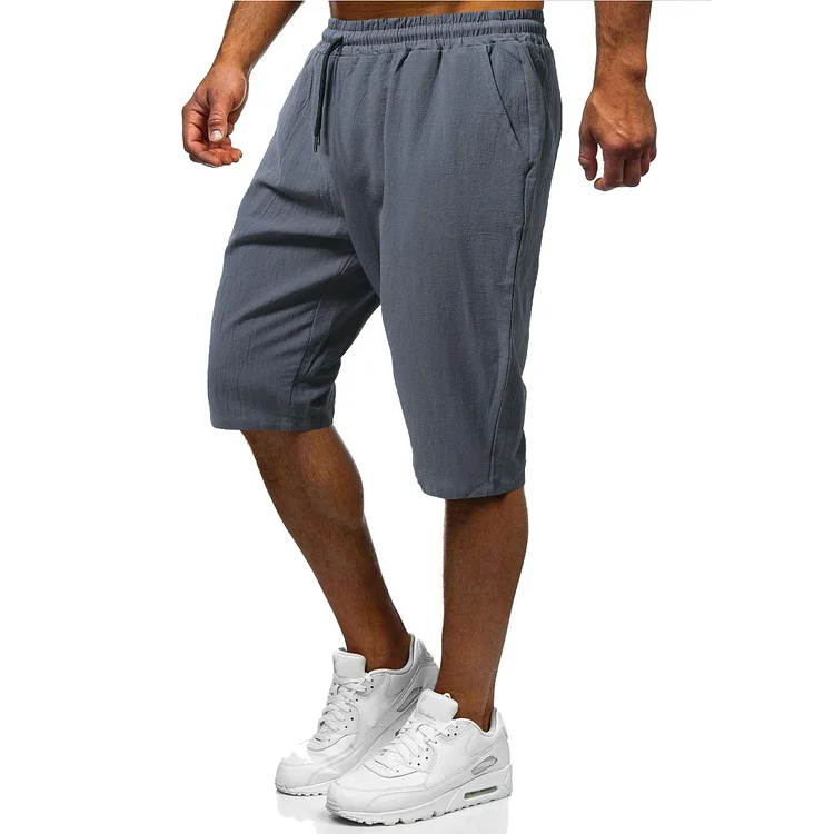 BrosWear Beach Vacation Solid Color Short Pants