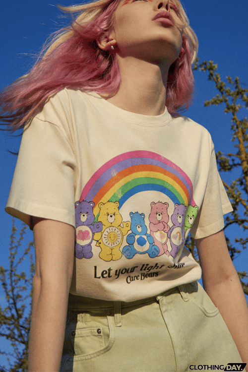 Let Your Light Shine Rainbow Bear T Shirt