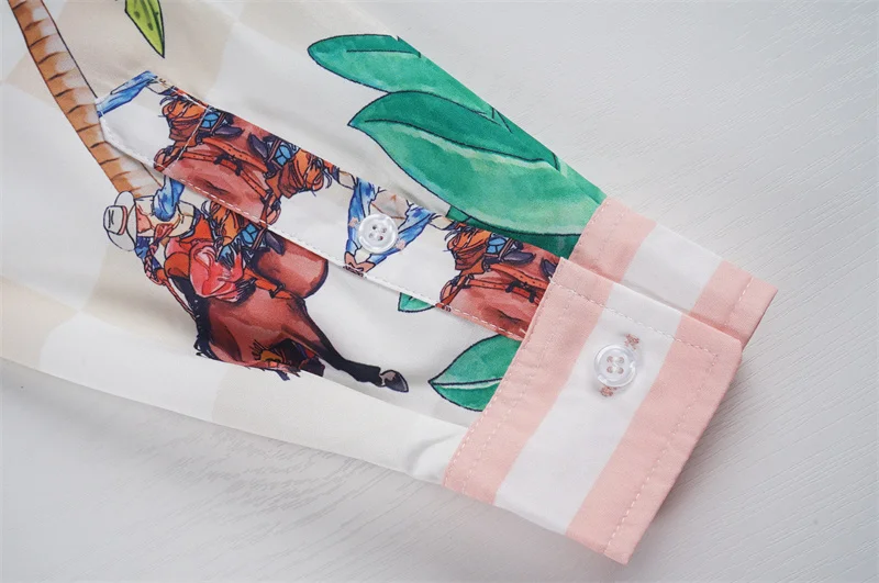 Casablanca 2023 new silk long-sleeved shirt