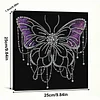 DIY Pearl Painting Butterfly for Home Wall Decor with Frame(30*30cm)