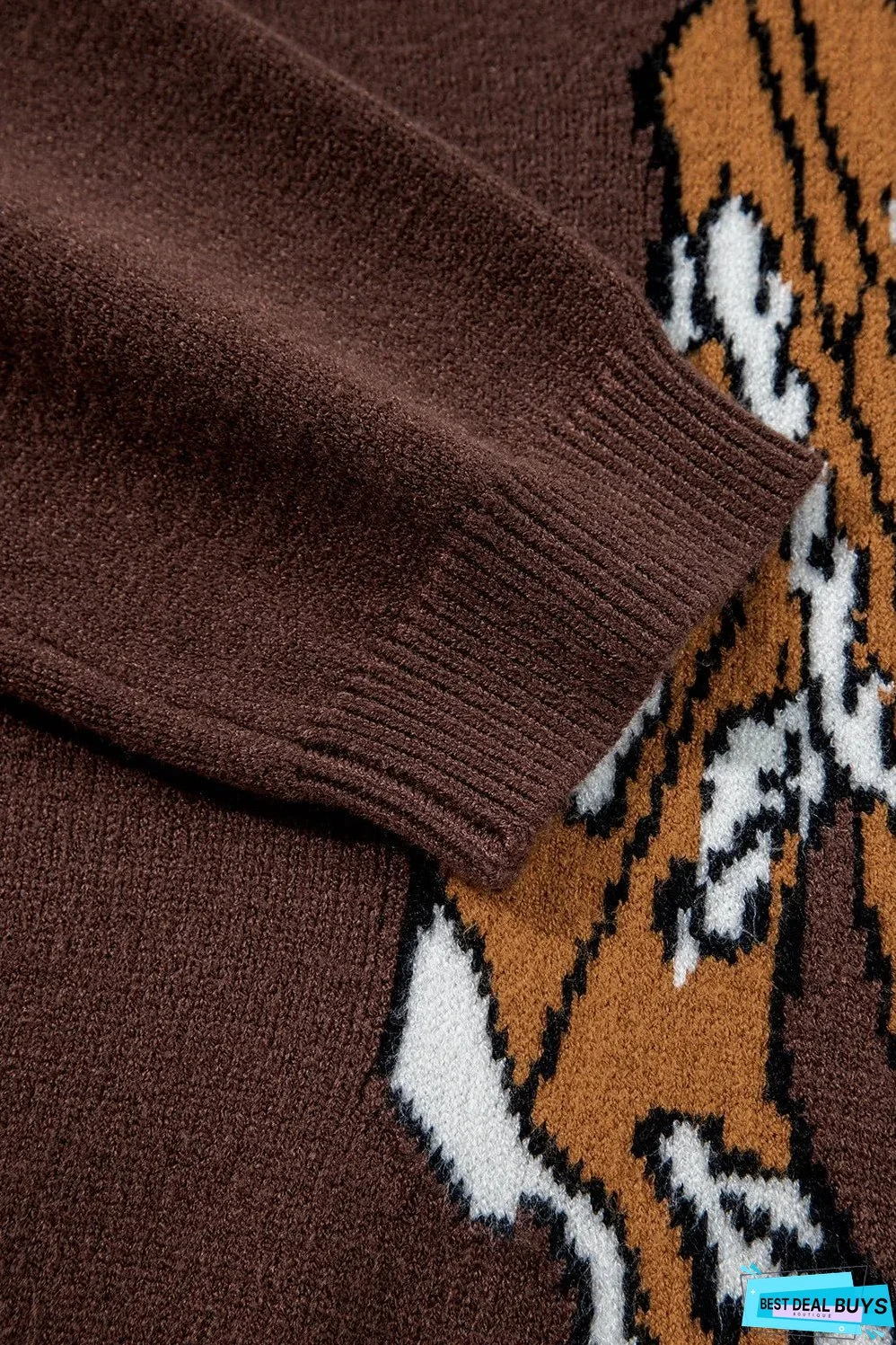 Boot Mock Neck Long Sleeve Sweater