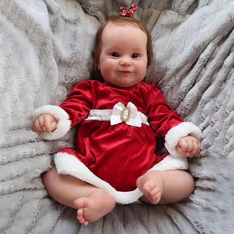  🔔[Christmas Celebration][Heartbeat💖 & Sound🔊] 20" Handmade Reborn Baby Doll Realistic Reborn Baby Toddlers Girl Swenba - Reborndollsshop®-Reborndollsshop®