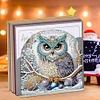Acrylic Owl Diamond Painting Paper Towel Napkin Holder for Adults Kids Art Crafts