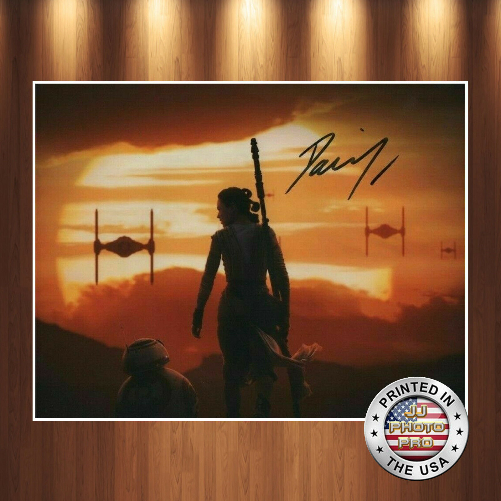 Daisy Ridley Autographed Signed 8x10 Photo Poster painting (Star Wars) REPRINT