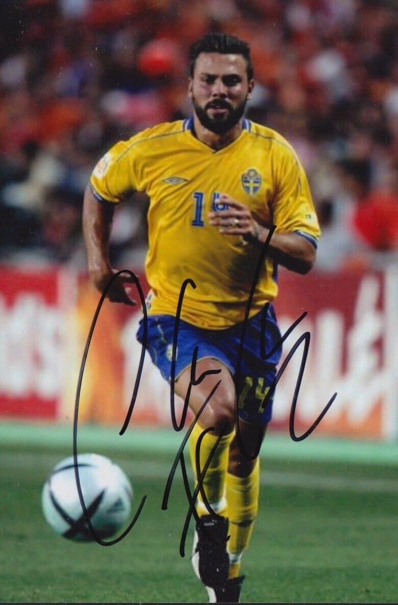 ALEXANDER OSTLUND HAND SIGNED 6X4 Photo Poster painting SWEDEN FOOTBALL AUTOGRAPH 1