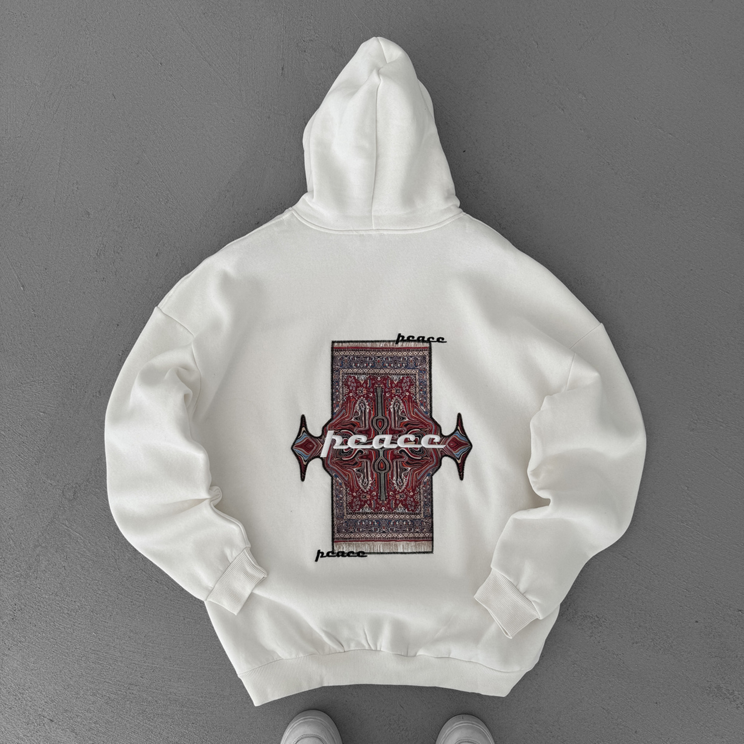 Ethnic Design Casual Oversized Hoodie