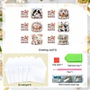 6PCS Diamond Painting Easter Cat Greeting Card Kit for Birthdays Thanksgiving & Special Occasion