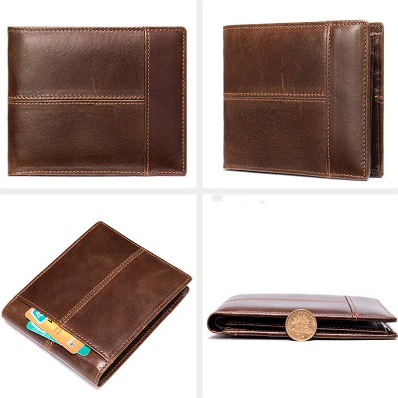 Vintage RFID Blocking Durable Leather Security Wallets