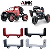 AMK FCX24 Front Axle Servo Mount for 1/24 FMS FCX24 Power Wagon Upgrades Parts DIY 1/24 Replaces Accessory Spare Parts (Silver)