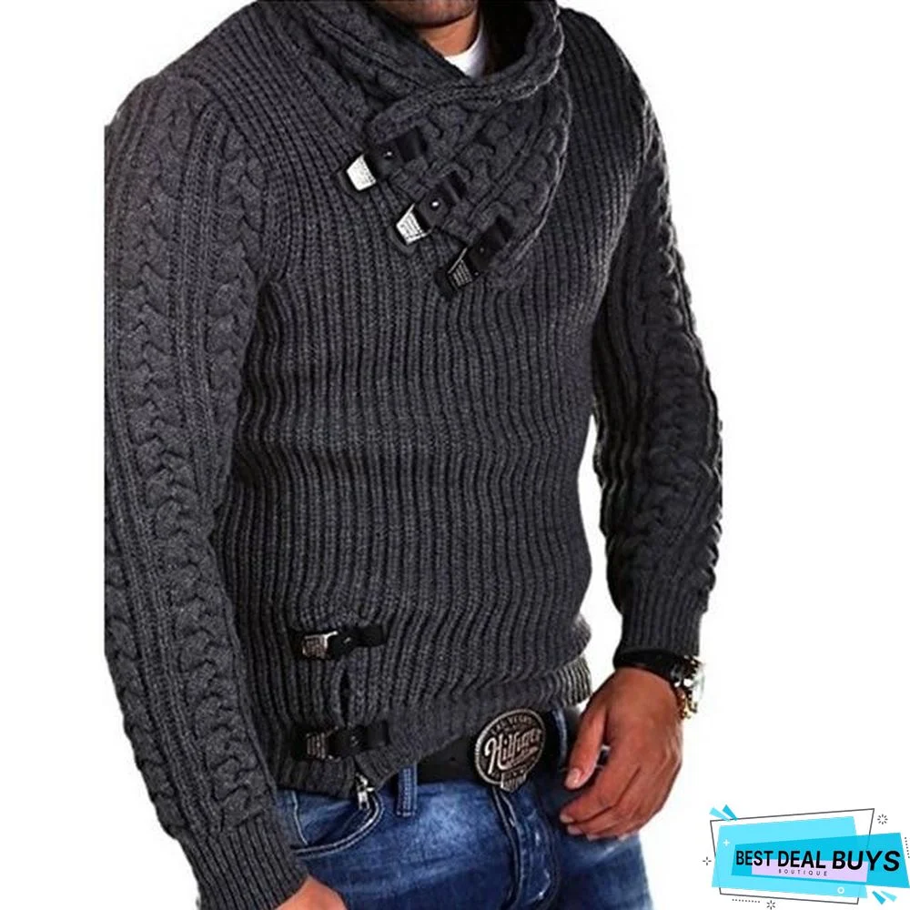 Turtleneck Sweater Men Long Sleeve Knitted Pullovers Soft Warm Basic Man Sweaters Streetwear