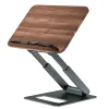 Reading Stand, Adjustable Shelf with 360&deg; Rotating Base with Elastic Clips for Sheet Music, Cookbooks, Tablets, Laptops
