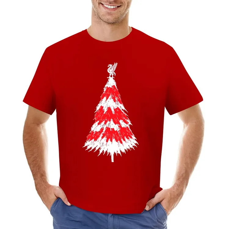 Club Christmas Tree Classic Design Football Culture Men's T-shirt	