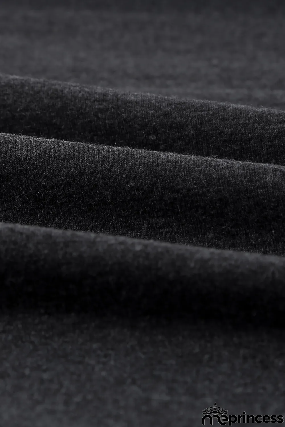 Black Wash Fleece Pullover Sweatshirt