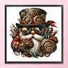 Steampunk Mechanical Gnome - 11CT Stamped Cross Stitch - 50*50cm