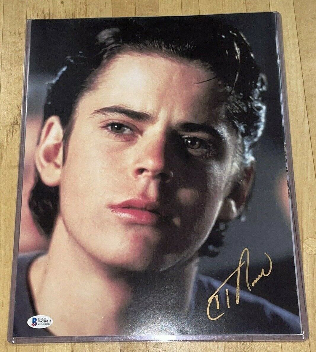 C. Thomas Howell in Red Dawn signed 11x14 autographed Photo Poster painting BAS Beckett COA