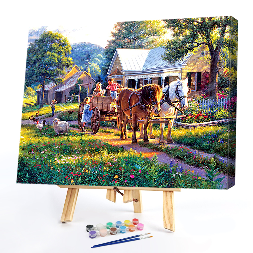 

50*40CM - Paint By Numbers - Farm Life, 501 Original