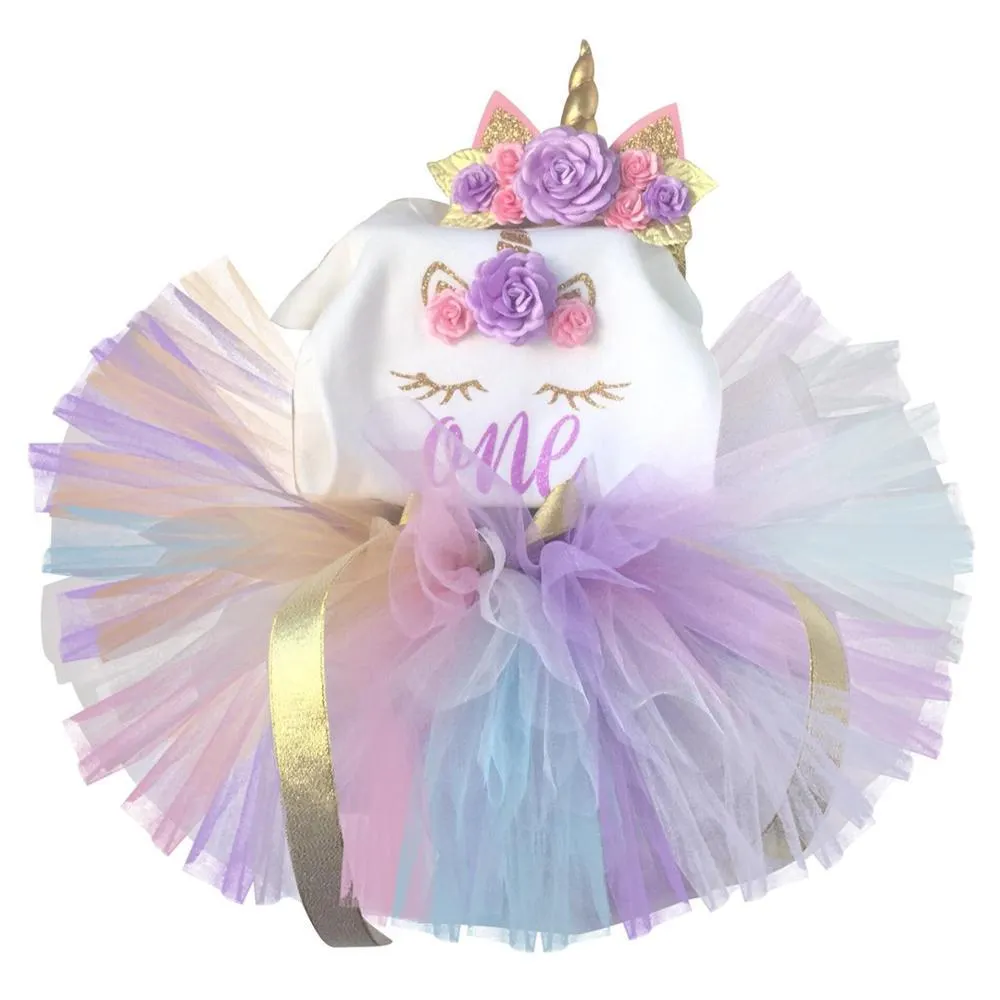 1 2 Year Old Baby Girls 2st Birthday Party Dress Baptism Costume Infant  Princess Outfits 12M 24M Newborn Christening Puffy Gown