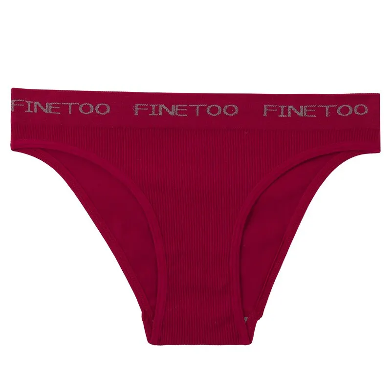 FINETOO Seamless Bra Set Women Deep V Tops Fashion Letter Panties M-XL Ladies Underwear Suit Tube Top Female Briefs Lingerie Set