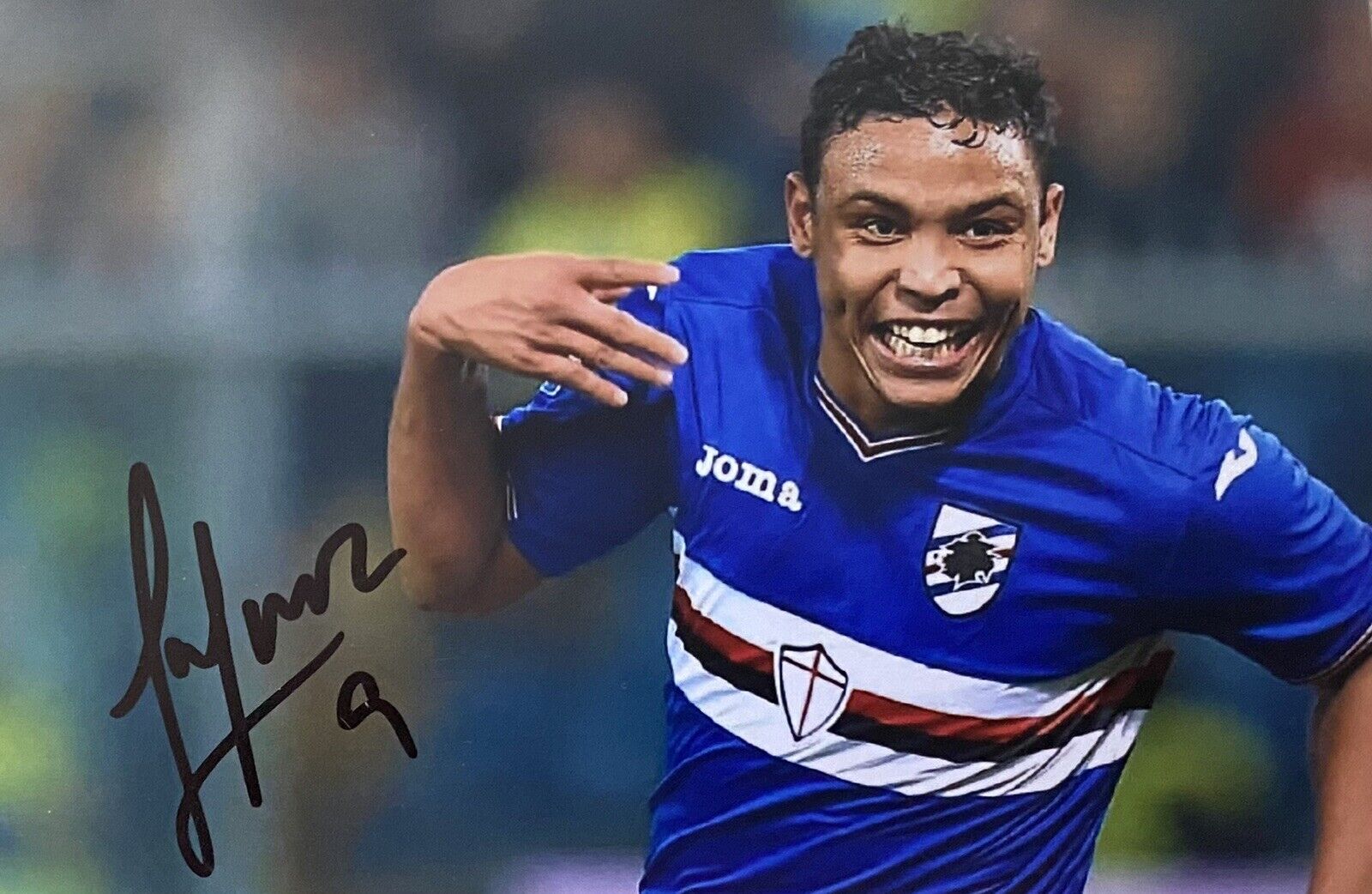 Luis Muriel Genuine Hand Signed Sampdoria 6X4 Photo Poster painting, See Proof