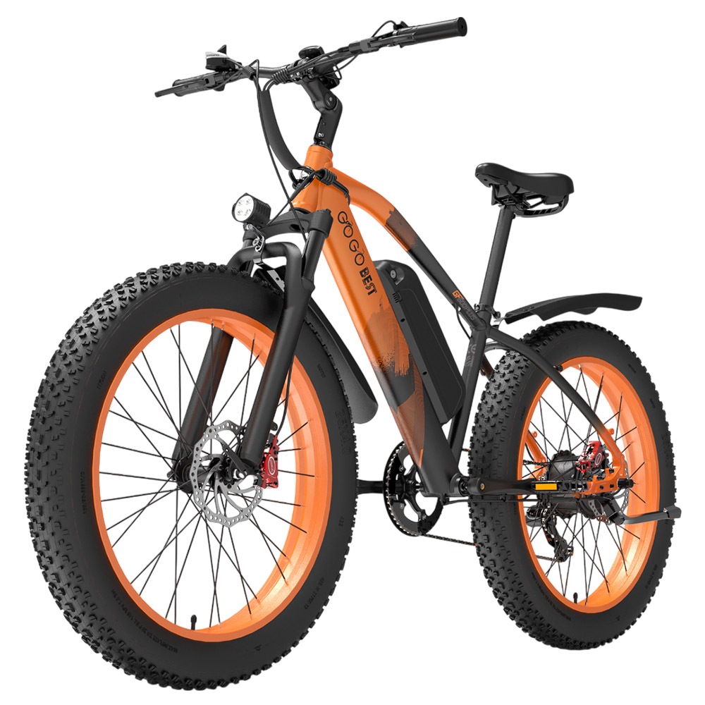 GOGOBEST GF600 Plus Electric Bike, 1000W Motor, 48V 20Ah, 26*4.0 inch Tires, 45km/h Max Speed, 150km Range, Hydraulic Disc Brake, Oil Spring Suspension, Shimano 7-speed
