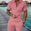 Gioiacombo&trade; Set casual da spiaggia a maniche corte da uomo