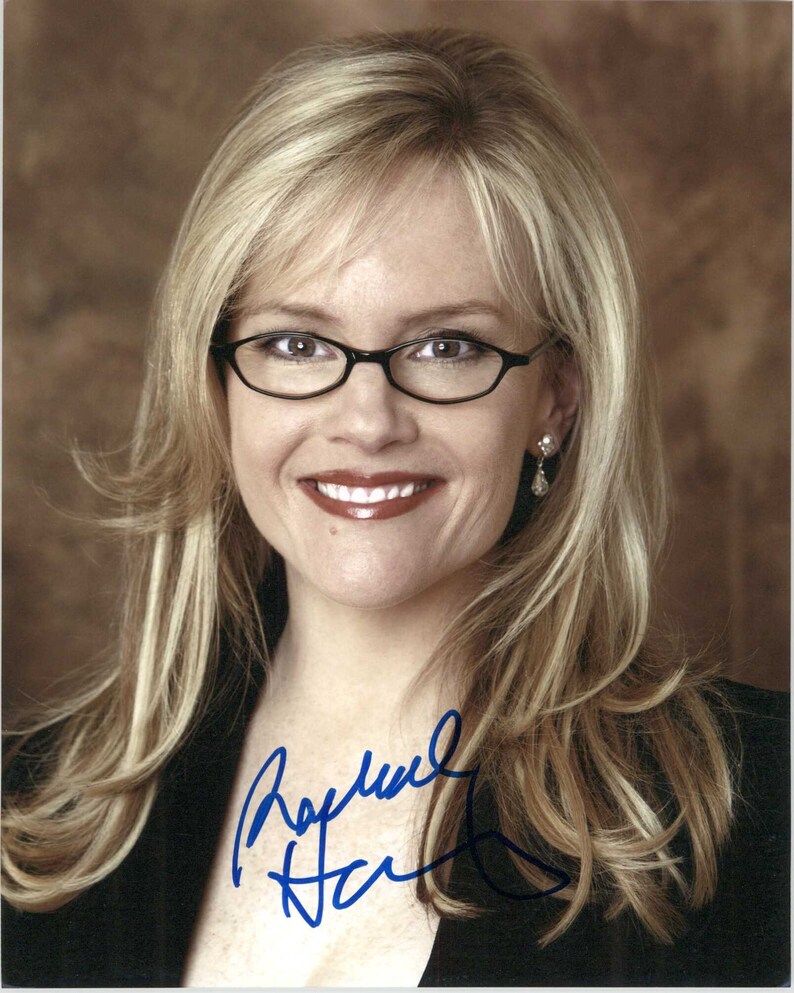 Rachael Harris Signed Autographed Glossy 8x10 Photo Poster painting - COA Matching Holograms