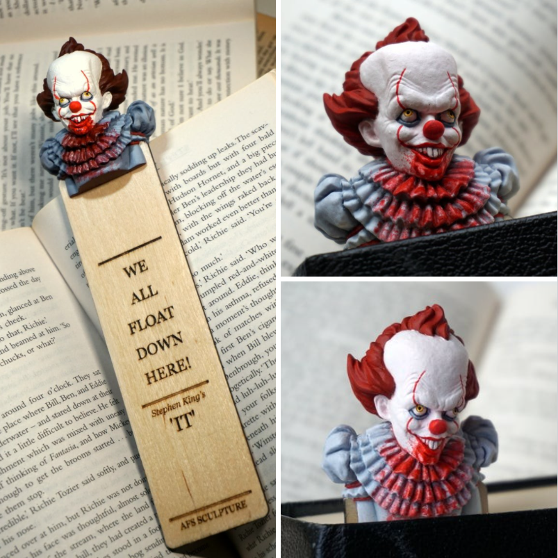 👺$9.99👺 3D horror bookmark Halloween decorations (best gift for horror novel fans)