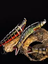 3Pcs Sinking Wobblers Fishing Lures Multi-Section Hard Bait for Pike Bass Trout