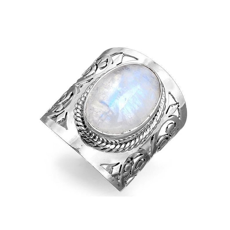 Large Moonstone Opal Ring