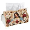 Peinture en PU pour la bo&icirc;te de mouchoirs DIY de No&euml;l en perles et diamants 25x15,5cm