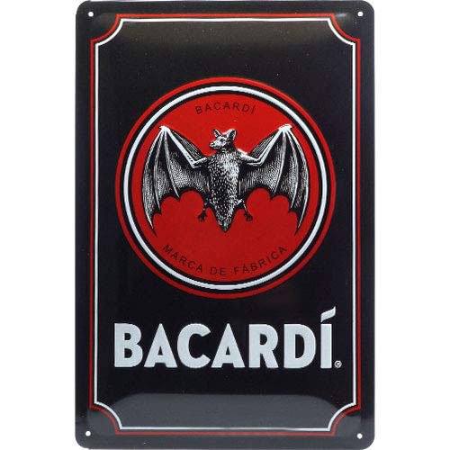 Bacardi - Enseigne Vintage Métallique/enseignes en bois - 20*30cm/30*40cm