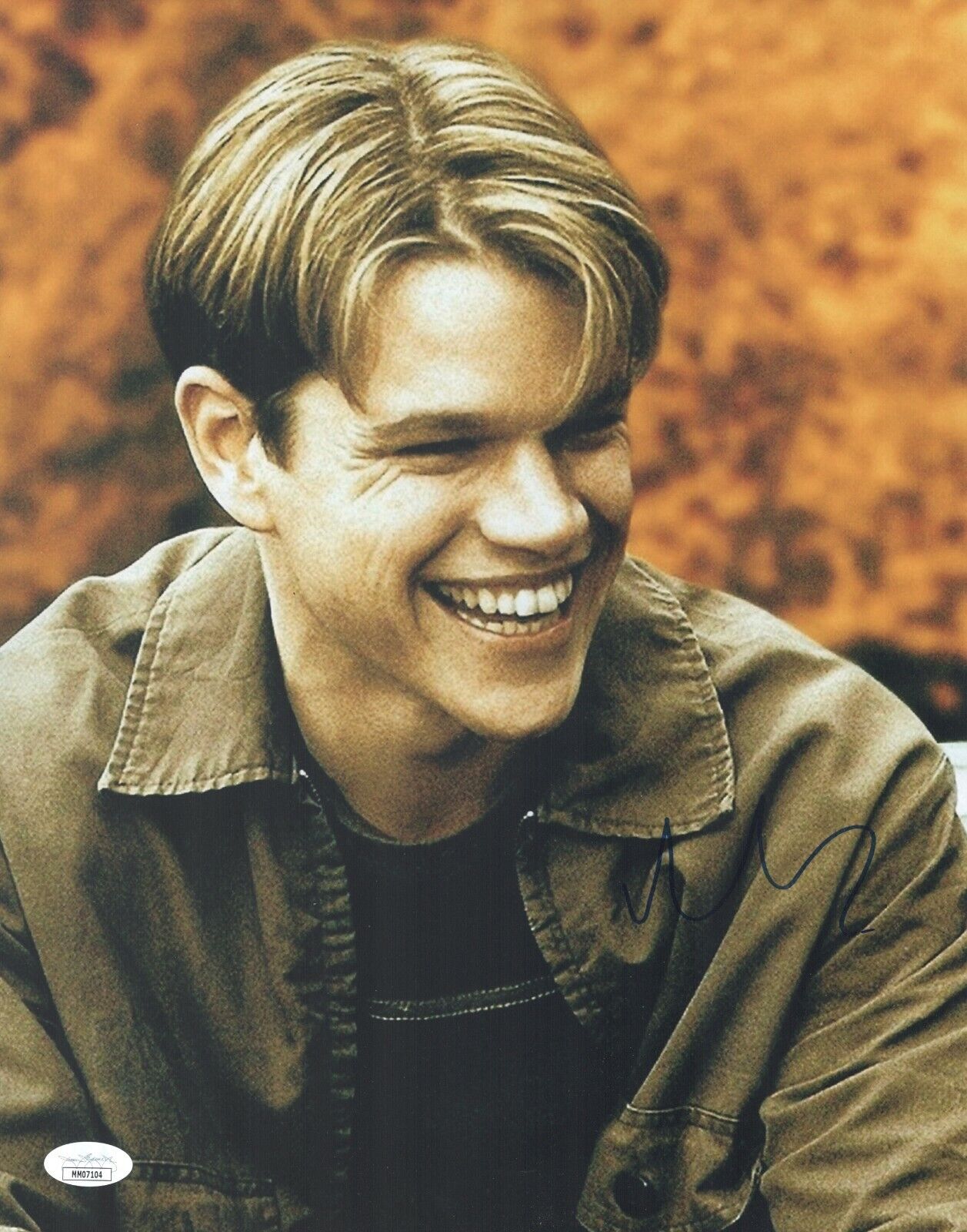 MATT DAMON Signed 11x14 GOOD WILL HUNTING Photo Poster painting Autograph JSA COA CERT