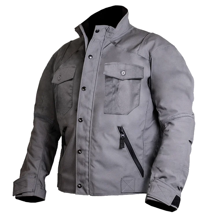 Mens All-terrain Versatile Tactical Patchwork Jacket