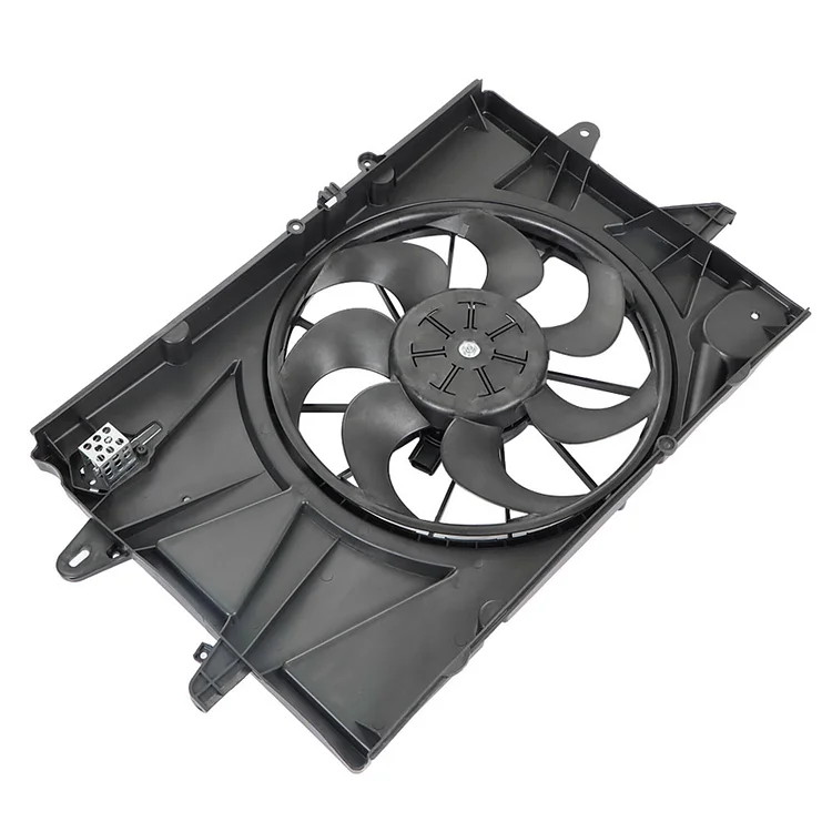 SEBLAFF Automotive Radiator Condenser Cooling Fan Assembly Replacement for 10-17 Equinox 2.4L 10-17 Terrain 2.4L GM3115239 622720 GM3115239Q Black