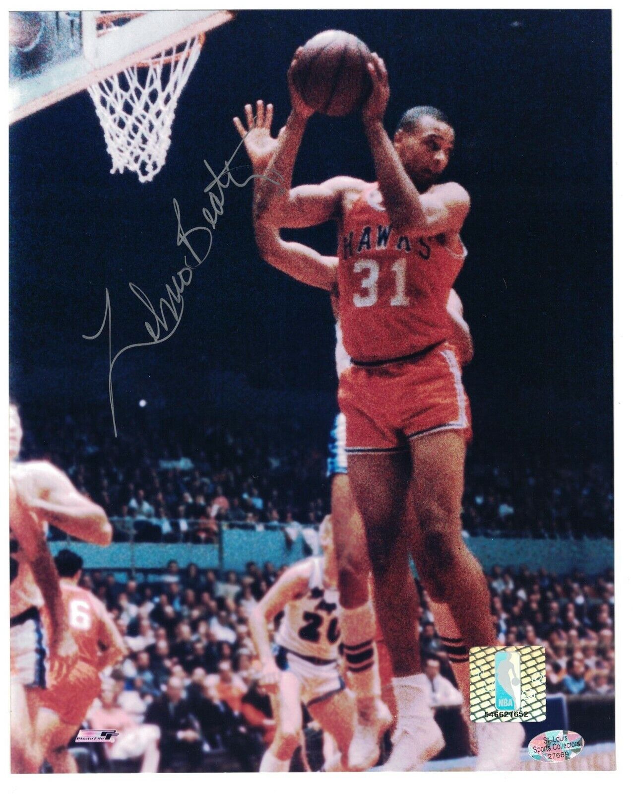 Zelmo Beaty Signed Autographed 8 x 10 Photo Poster painting St. Louis Atlanta Hawks