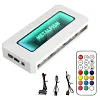 METALFISH ARGB Fan HUB Splitter With 4Pin PWM For Computer Cooling SYNC CPU Radiator 5V 3Pin LED Light Strip Remote Controller