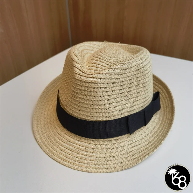 Women's Straw Solid Pattern Glamorous Sun Protection Brim Hat | 168DEAL