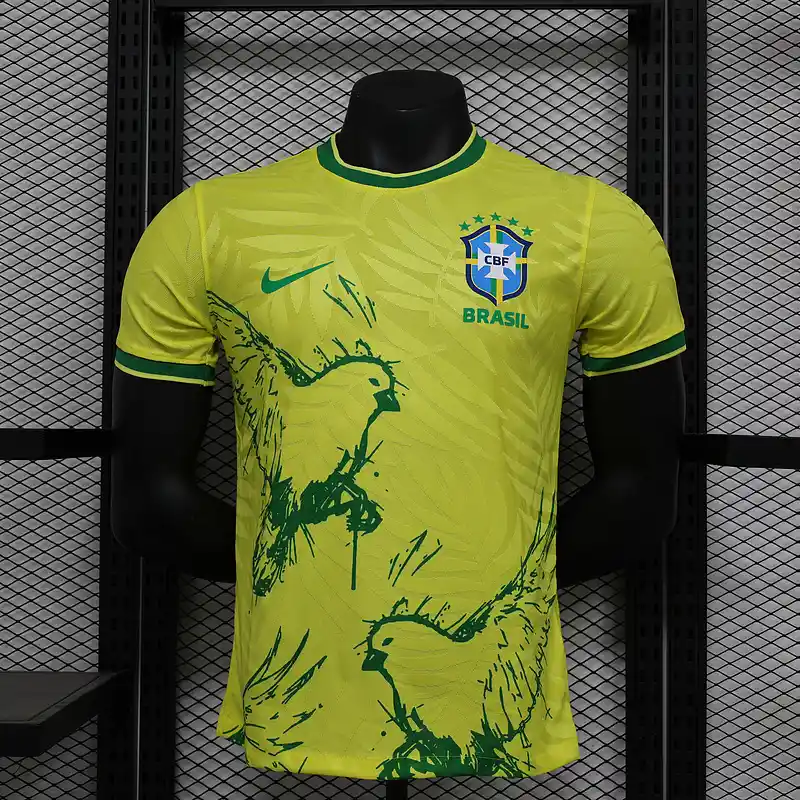 2024 Player Version Brazil Special Yellow Soccer Jersey
