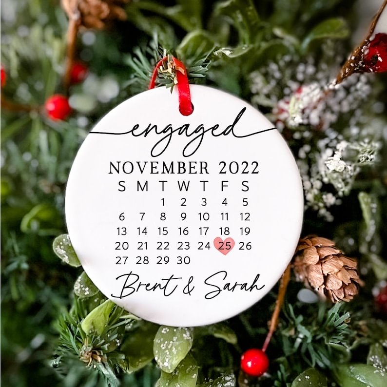 Customize Personalized Calendar Ornament