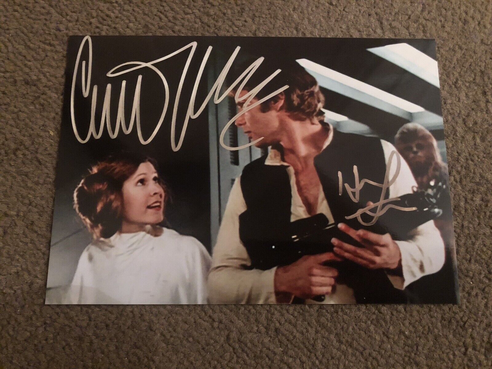 STAR WARS- PRESIGNED Photo Poster painting- 7x5”